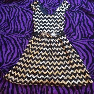 Chevron Lace Dress